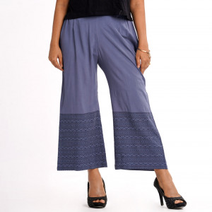 Gray Viscose Palazzo